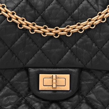 Chanel Aged Calfskin Quilted 2.55 Reissue Mini Flap Black 7 of 10