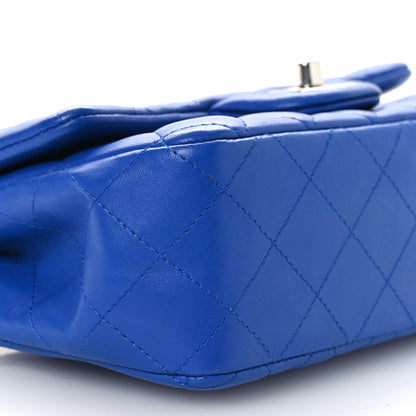 Chanel Lambskin Quilted Mini Rectangular Flap Blue 9 of 12