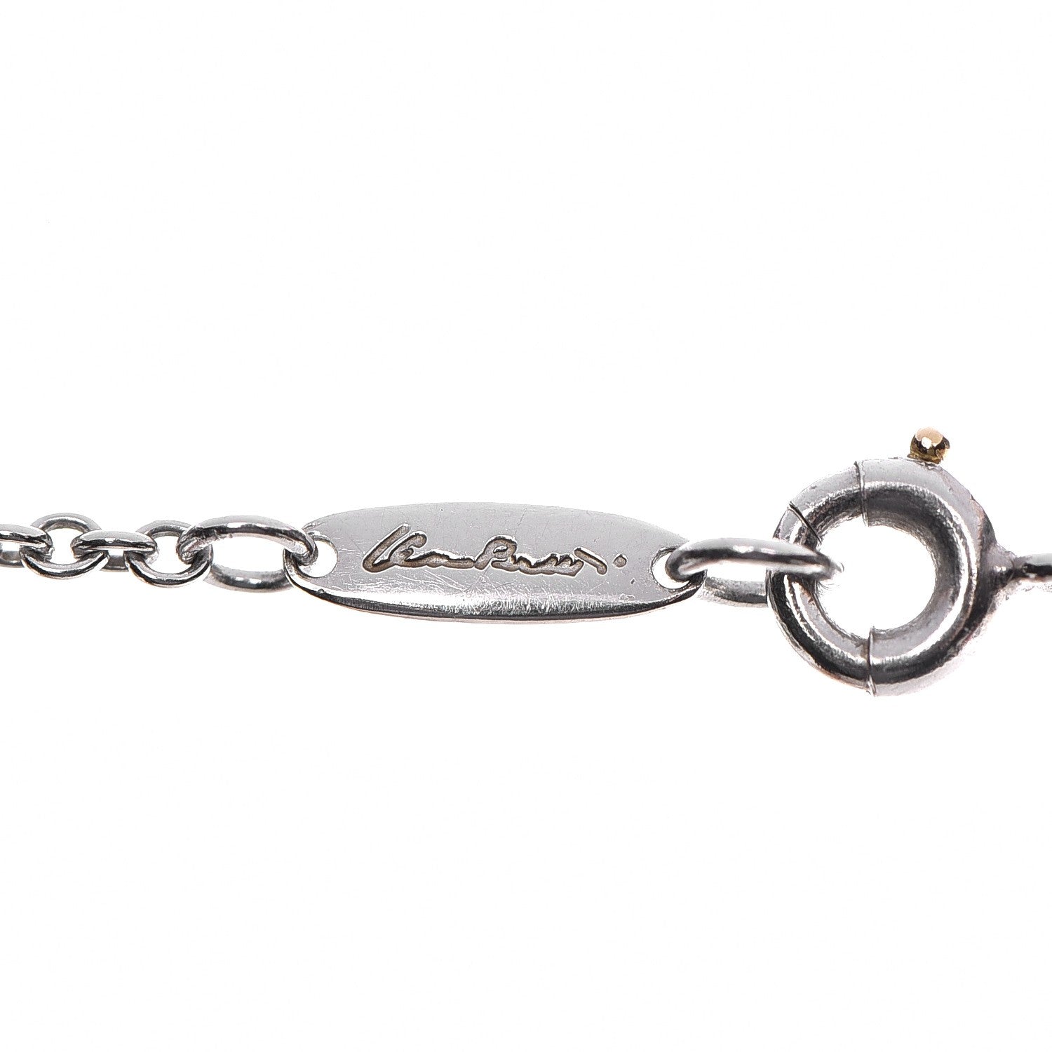 Tiffany Platinum Rock Crystal Elsa Peretti Disc Pendant Necklace 6 of 7