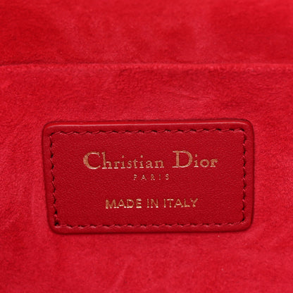 Christian Dior Lambskin Cannage Small Diortravel Vanity Case  Red 6 of 10