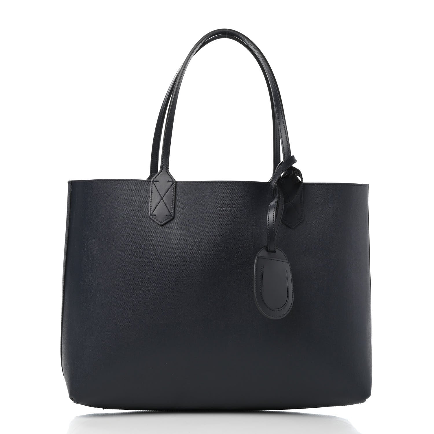 Gucci GG Supreme Monogram Blooms Medium Reversible Tote Beige Blue Navy 2 of 12