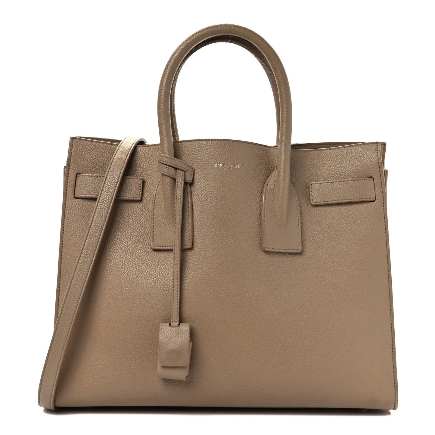 Grained Calfskin Small Sac De Jour Taupe