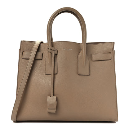 Saint Laurent Grained Calfskin Small Sac De Jour Taupe 1 of 11