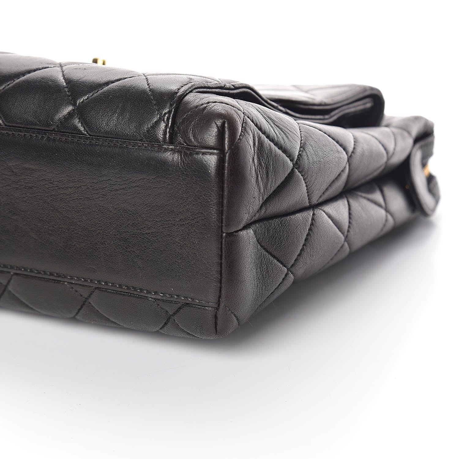 Chanel Lambskin Quilted Shoulder Bag Black 15 of 16