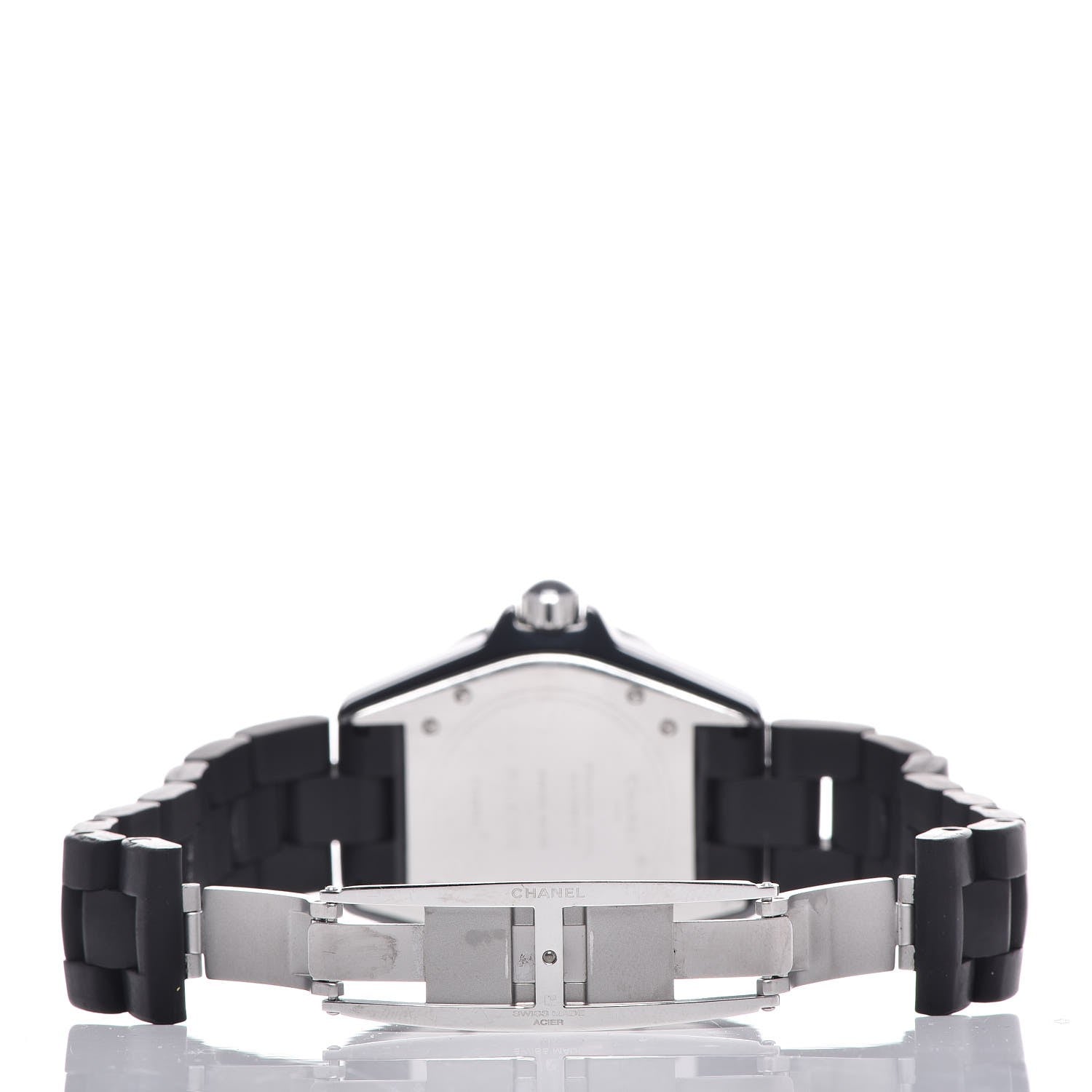 Chanel Stainless Steel Ceramic 38mm J12 Automatic Watch Black 6 of 12