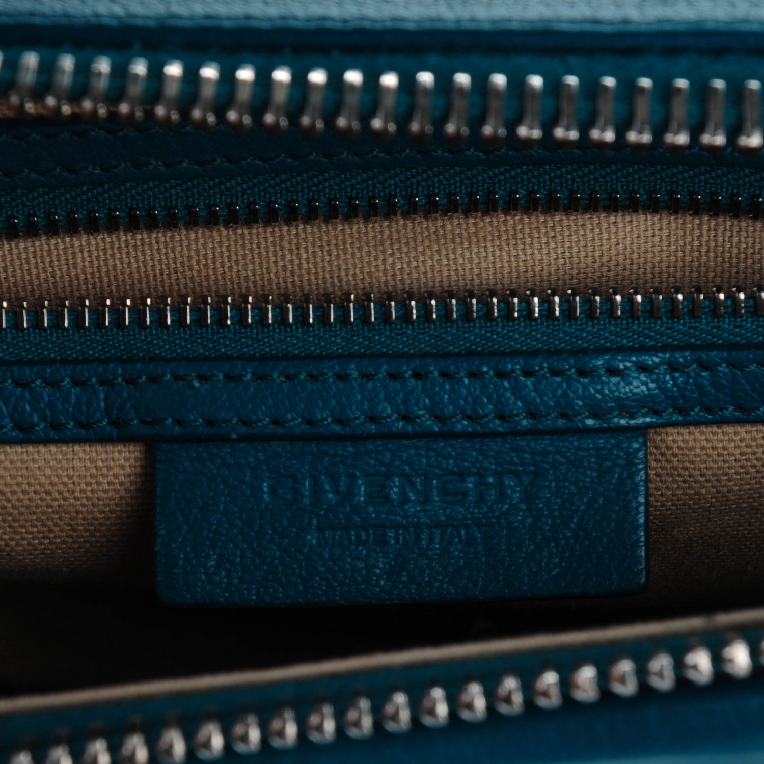 Givenchy Sugar Goatskin Medium Antigona Petrol Blue 5 of 6