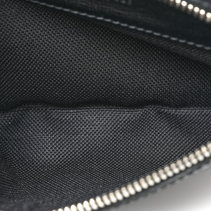 Gucci GG Supreme Monogram Textured Calfskin Retro Interlocking G Belt Bag Black 6 of 10