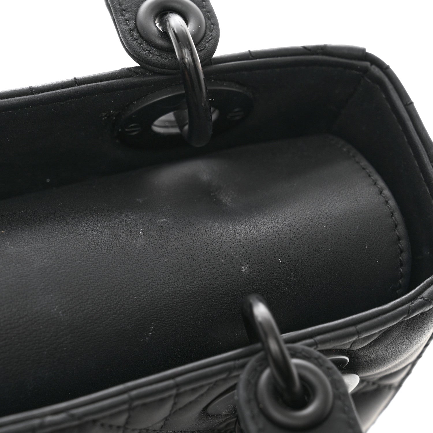 Christian Dior Ultra Matte Calfskin Cannage Small My ABCDior Lady Dior Black 10 of 11
