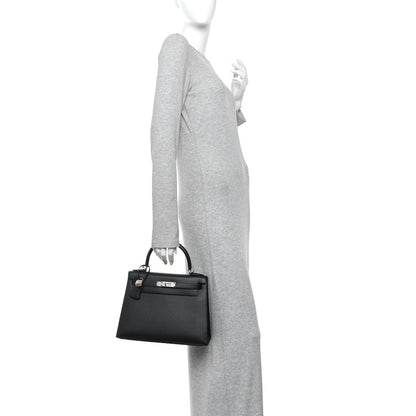 Hermes Epsom Kelly Sellier 28 Black 2 of 10