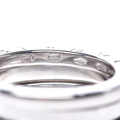 Bulgari 18K White Gold B.Zero1 Two-Band Ring 50 5.25 6 of 7