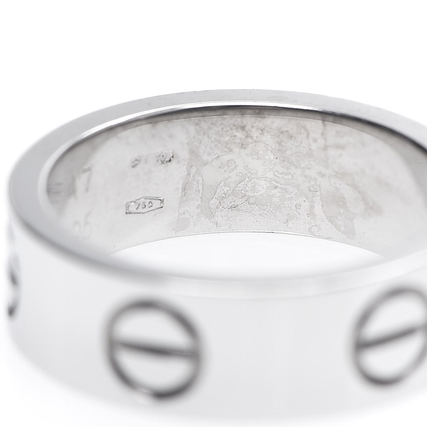 18K White Gold 5.5mm LOVE Ring 47 4
