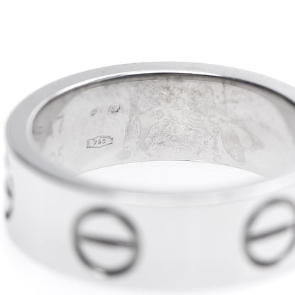 Cartier 18K White Gold 5.5mm LOVE Ring 47 4 4 of 4