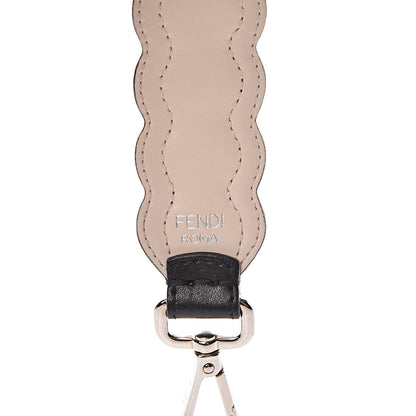 Fendi Calfskin Pearl Embellished Mini Strap You Black Camelia 3 of 5