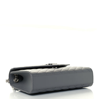 Saint Laurent Grain De Poudre Textured Mixed Matelasse Medium Triquilt Monogram Satchel New Stone 4 of 11