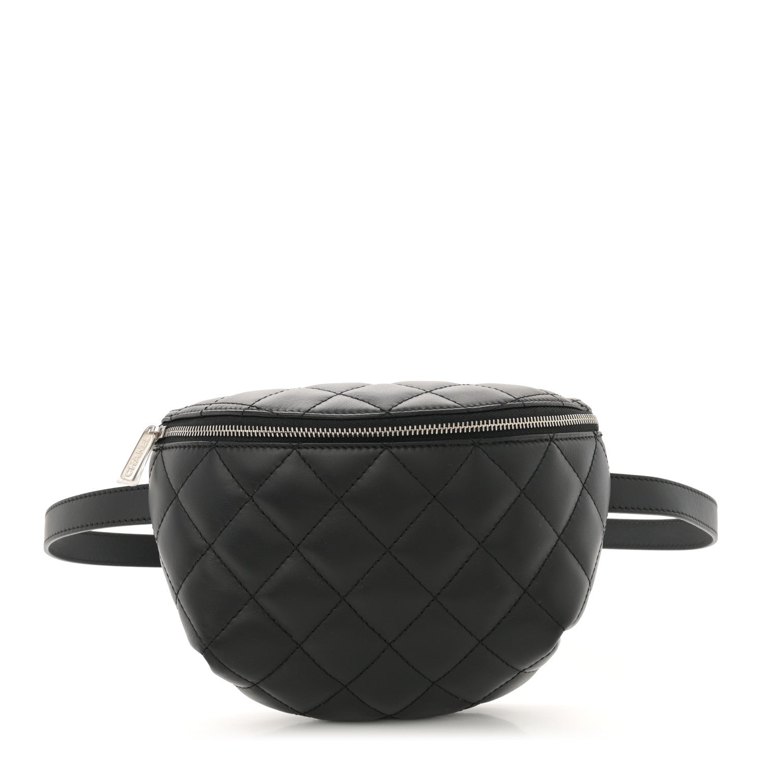 Chanel Calfskin Quilted Waist Belt Bag Black 1 of 10
