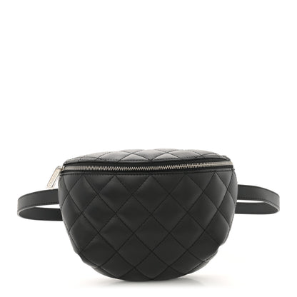 Chanel Calfskin Quilted Waist Belt Bag Black 1 of 10