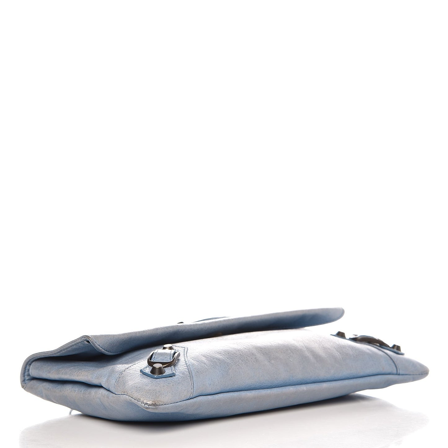 Agneau Classic Hardware Envelope Clutch Atlantique