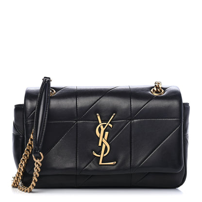 Saint Laurent Lambskin Patchwork Monogram Small Jamie Black 1 of 10