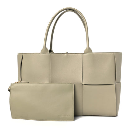 Bottega Veneta Nappa Maxi Intrecciato Medium Arco Tote Taupe 1 of 6