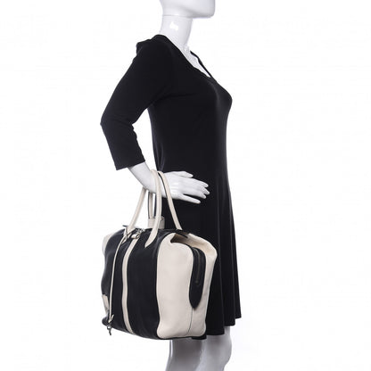 Louis Vuitton Calfskin Suship North South Speedy Navy White 2 of 9