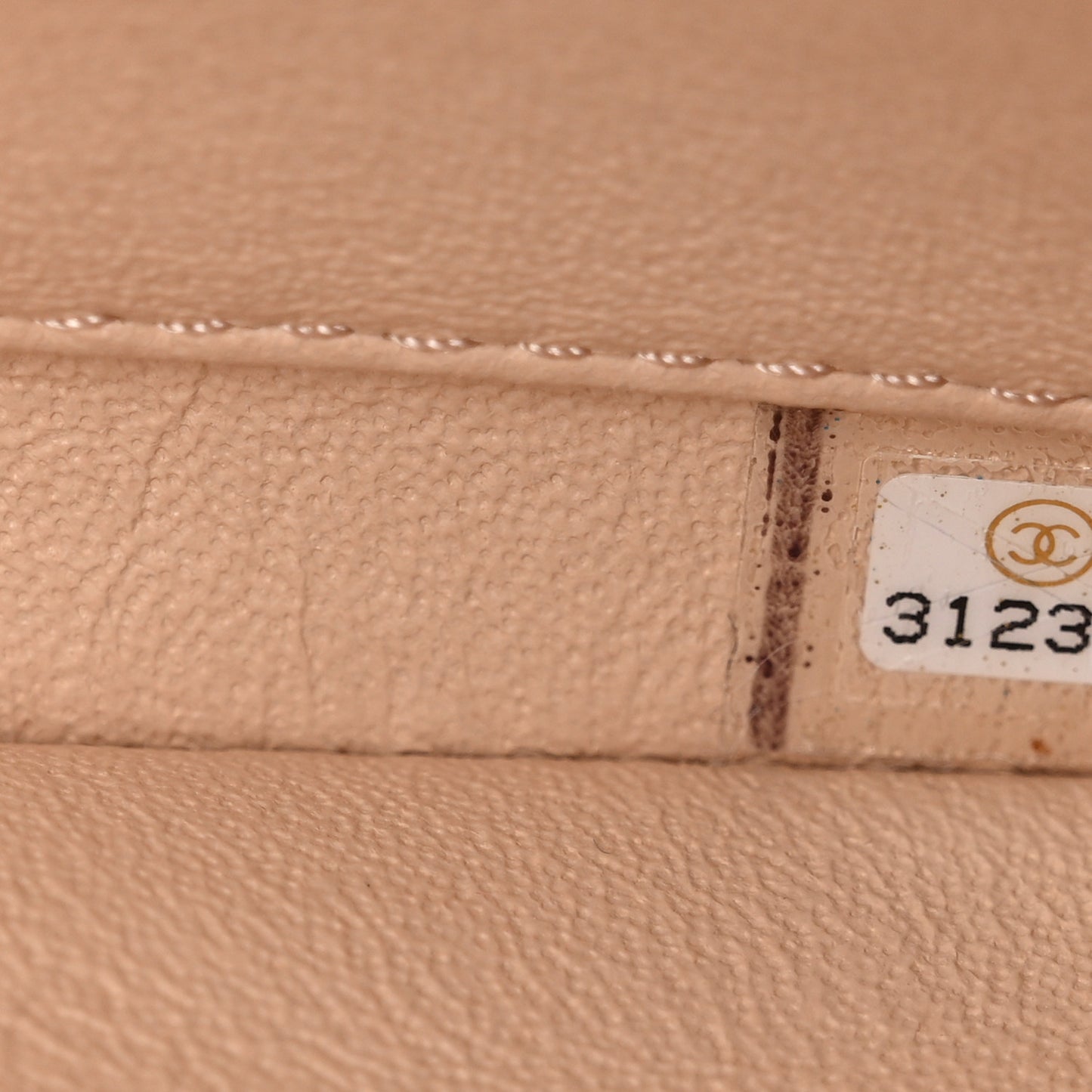 Lambskin Quilted Small Trendy CC Dual Handle Flap Bag Beige