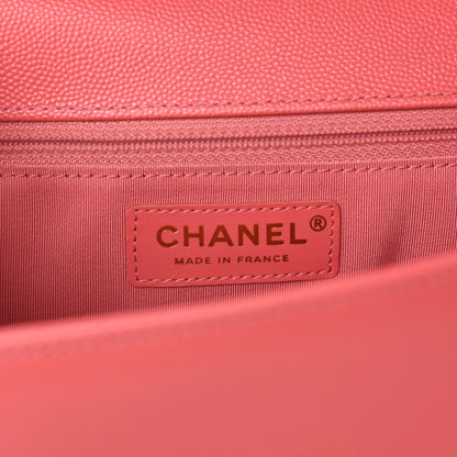 Chanel Caviar Quilted New Medium Boy Flap Pink 8 of 10