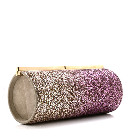 Jimmy Choo Coarse Glitter Trinket Clutch Pink Gold 3 of 7