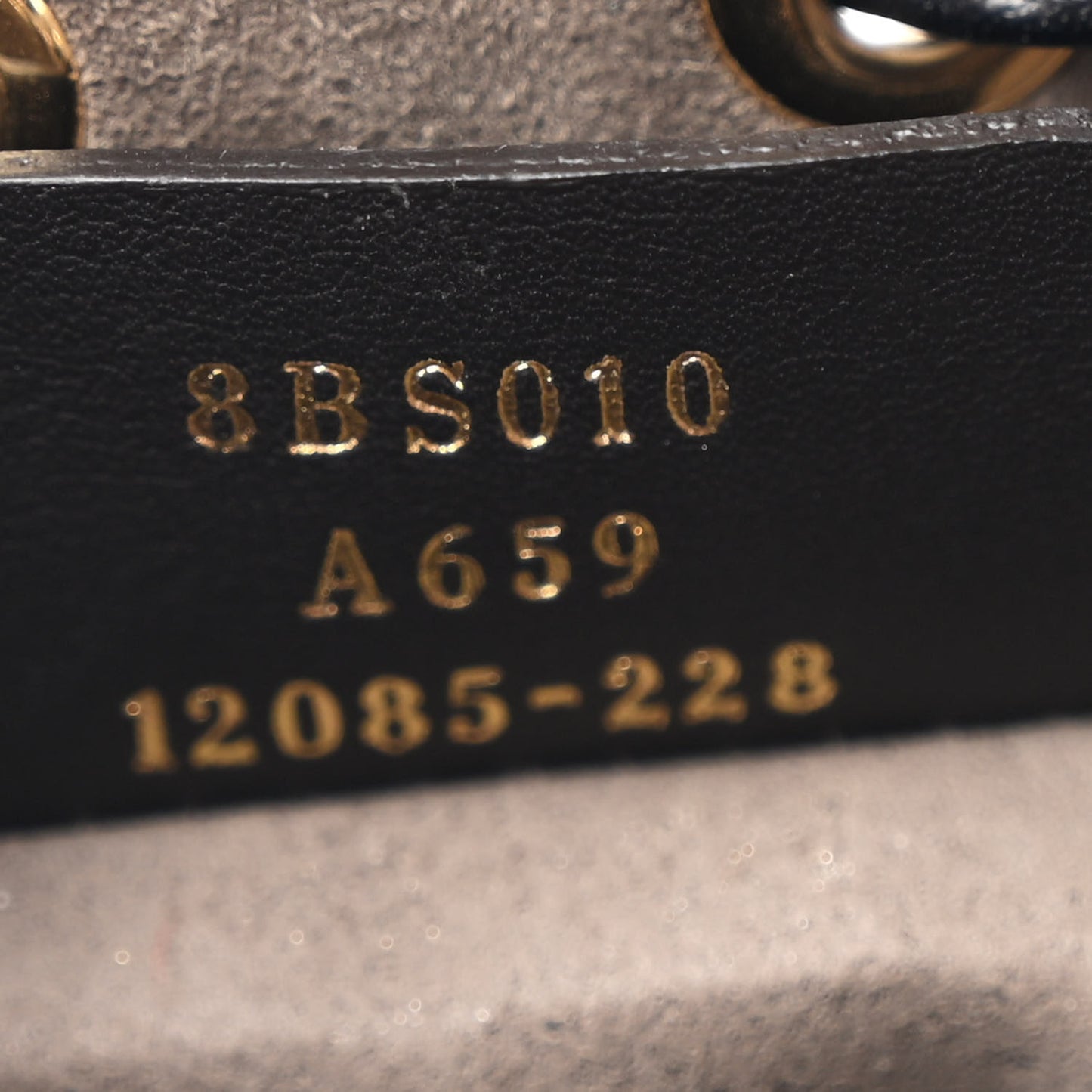 Vitello Liberty F is Fendi Bi-Color FF 1974 Embossed Mini Mon Tresor Bucket Bag Maya Black