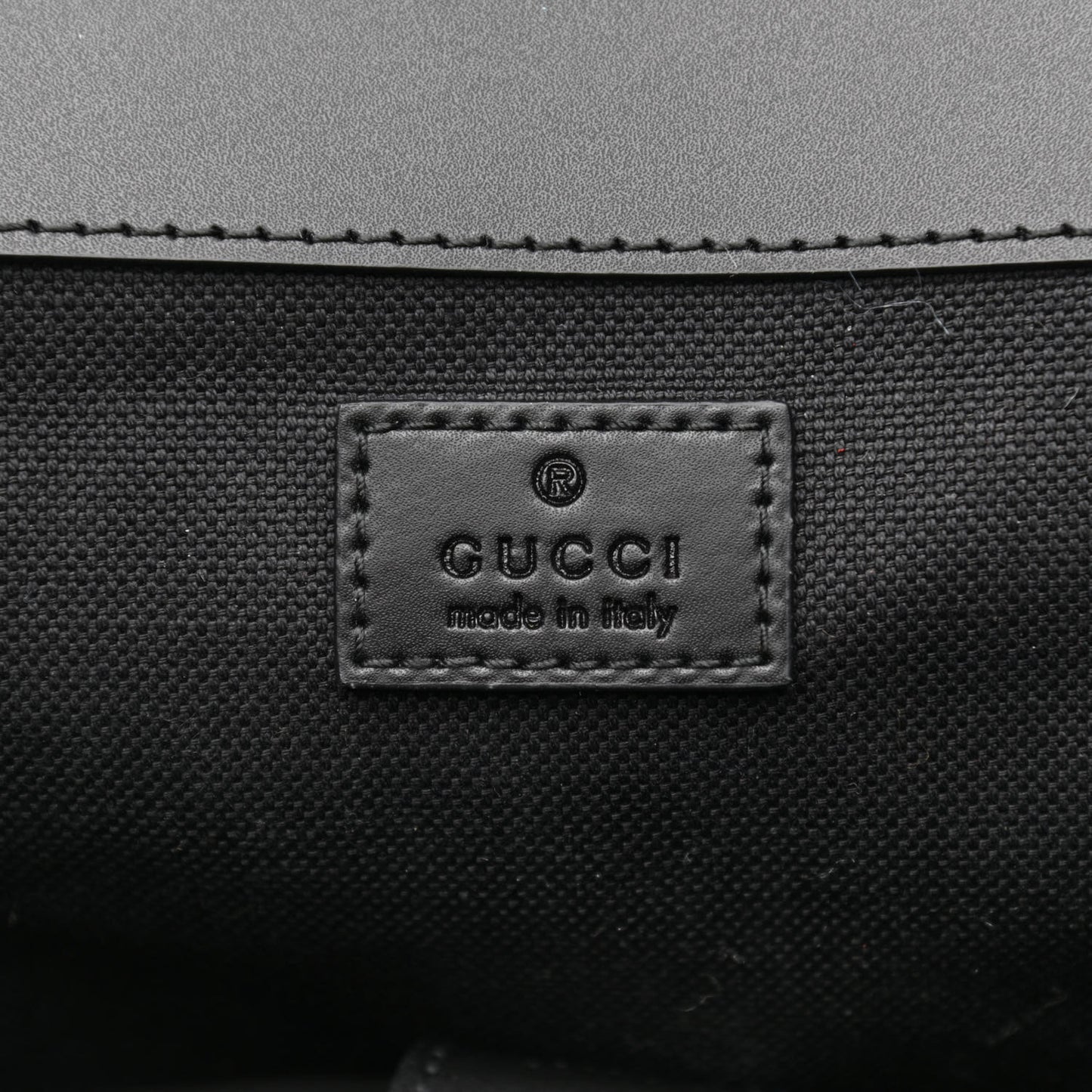 Soft GG Supreme Monogram Appia Calfskin Web Double Buckle Backpack Black