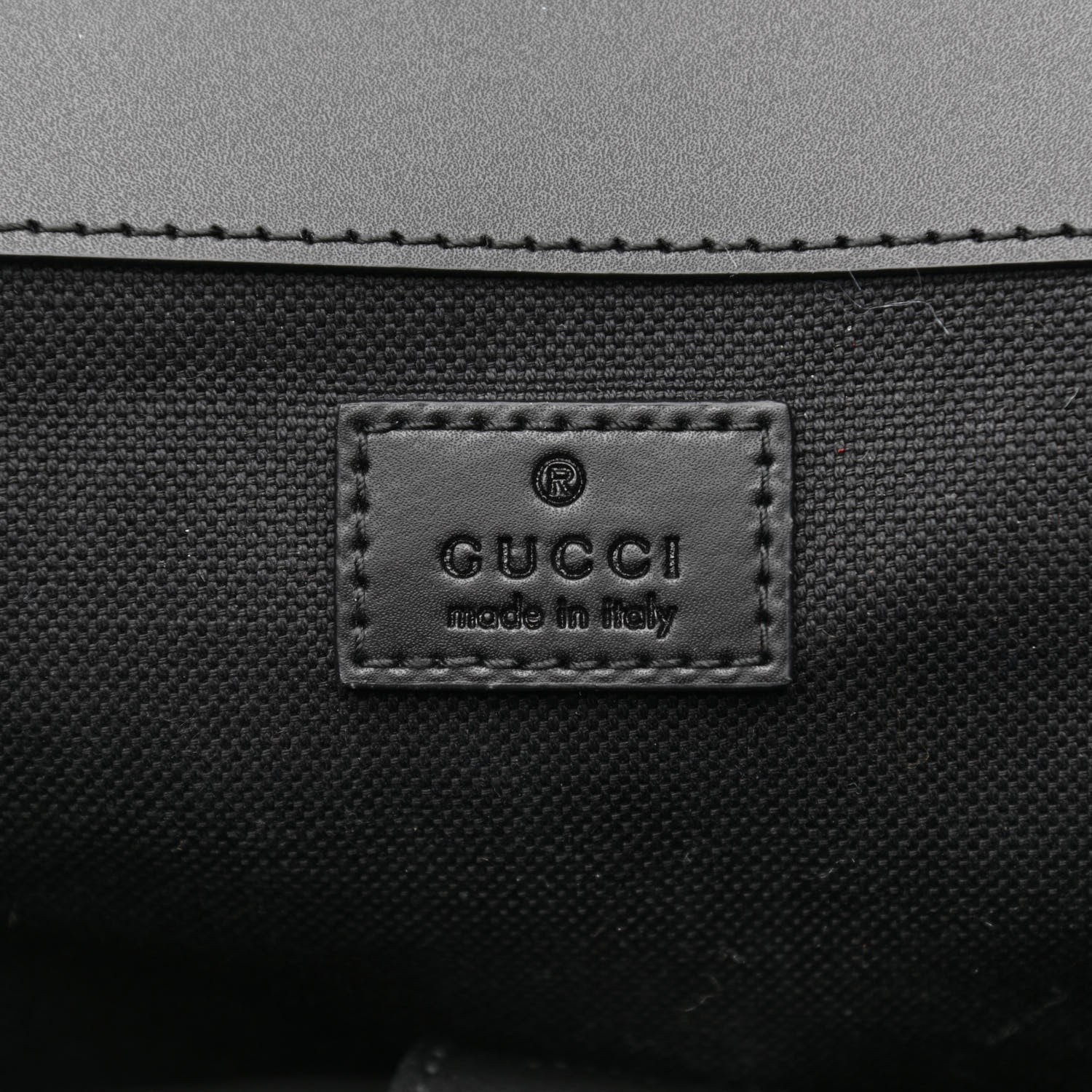 Gucci Soft GG Supreme Monogram Appia Calfskin Web Double Buckle Backpack Black 6 of 10