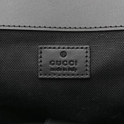 Gucci Soft GG Supreme Monogram Appia Calfskin Web Double Buckle Backpack Black 6 of 10