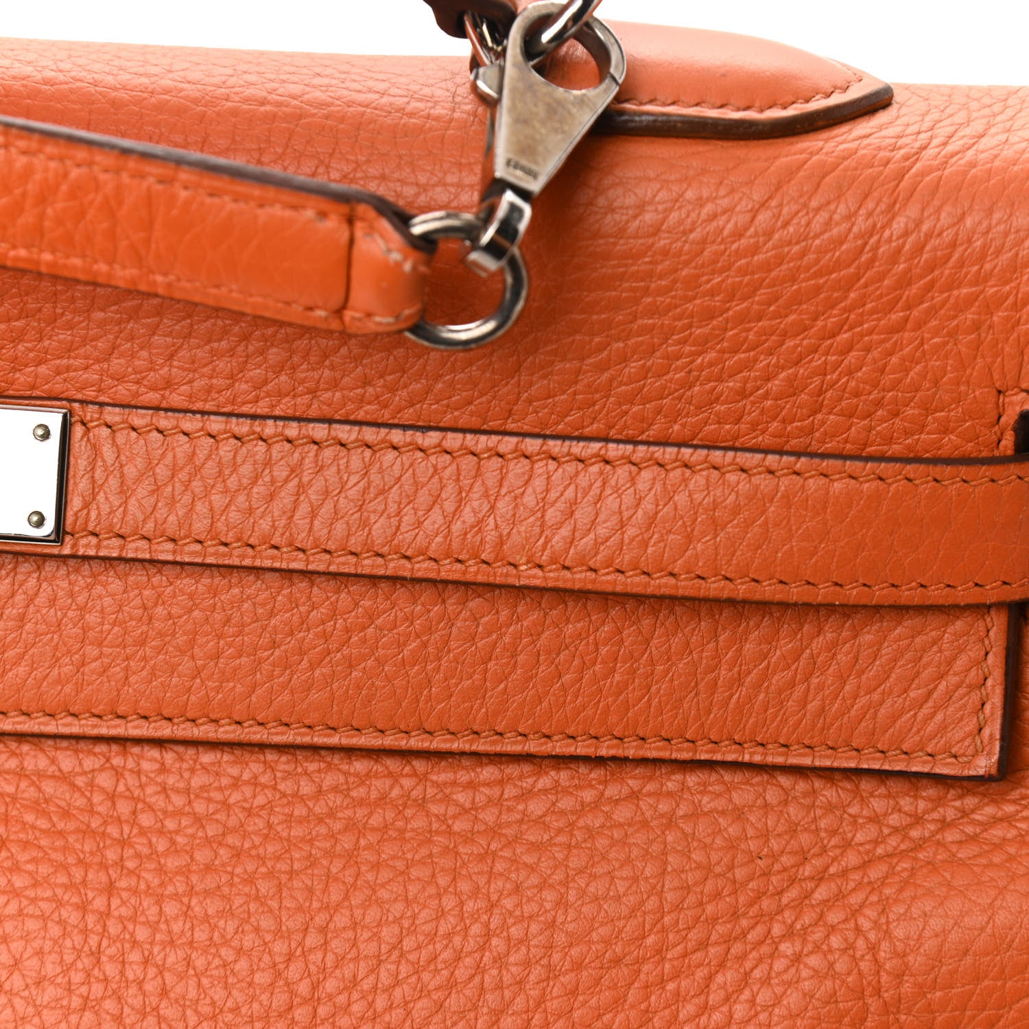 Hermes Togo Kelly Retourne 35 Orange 11 of 16