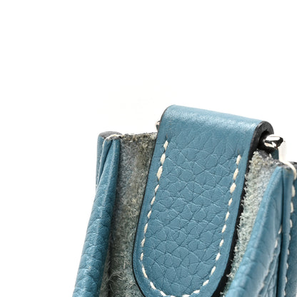 Hermes Taurillon Clemence Evelyne III PM Blue Jean 13 of 15