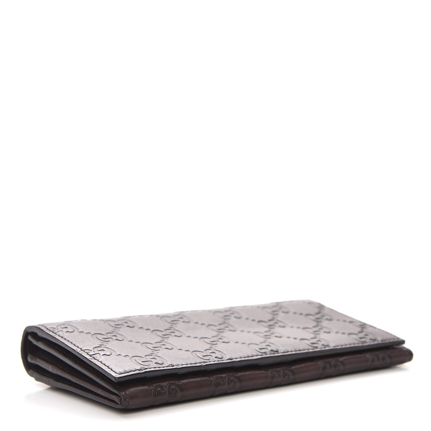 Guccissima Continental Wallet Dark Brown