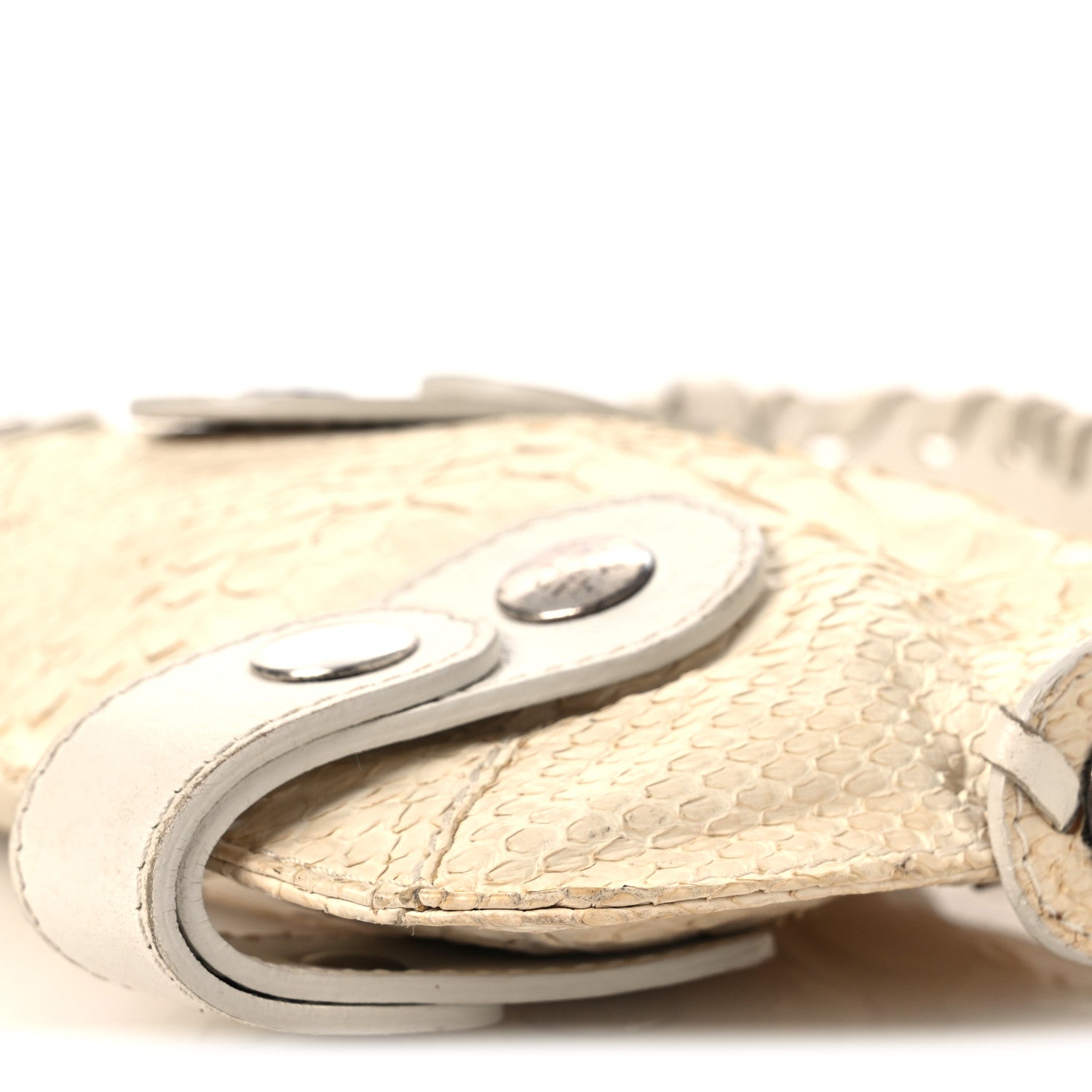 Chloe Snakeskin Silverado Mini Bag Ivory 10 of 15