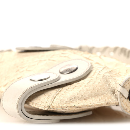 Chloe Snakeskin Silverado Mini Bag Ivory 10 of 15