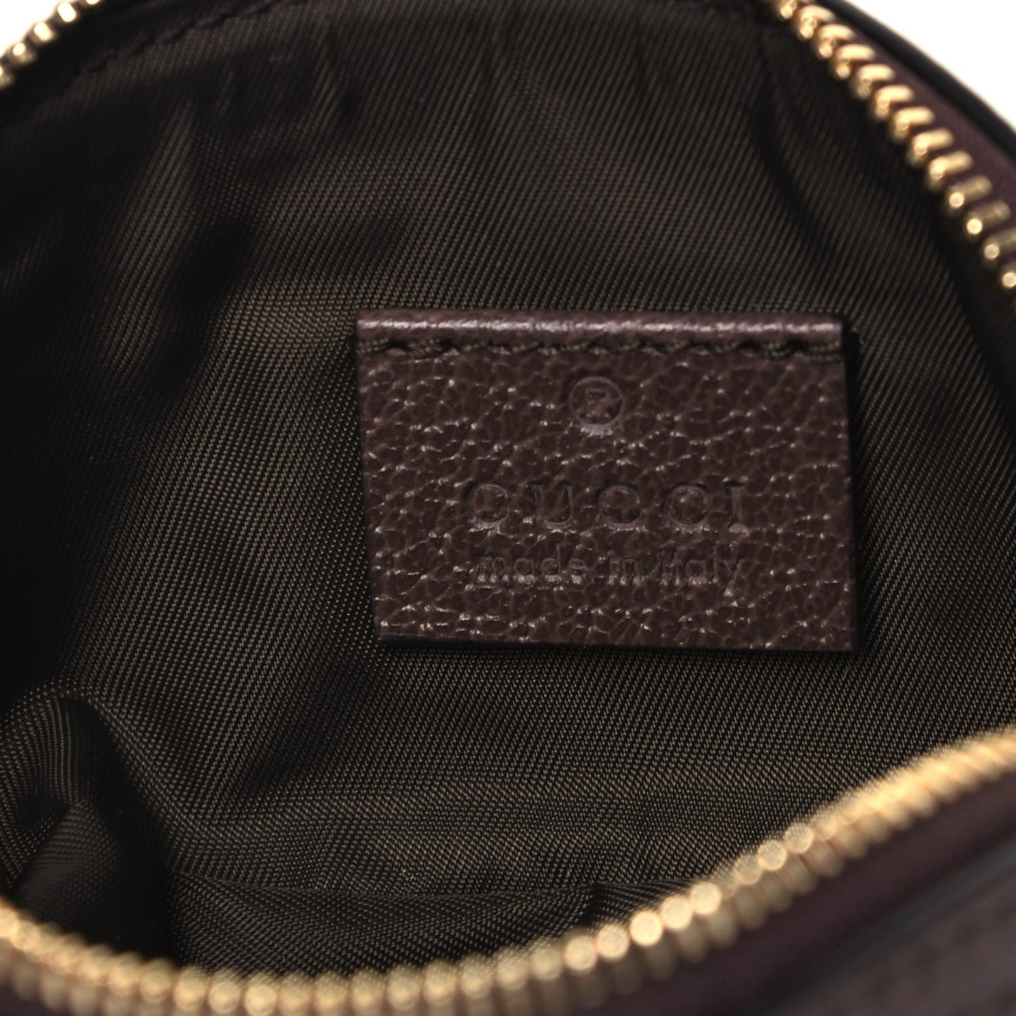 GG Supreme Monogram Web Ophidia Dome Key Pouch Beige New Acero