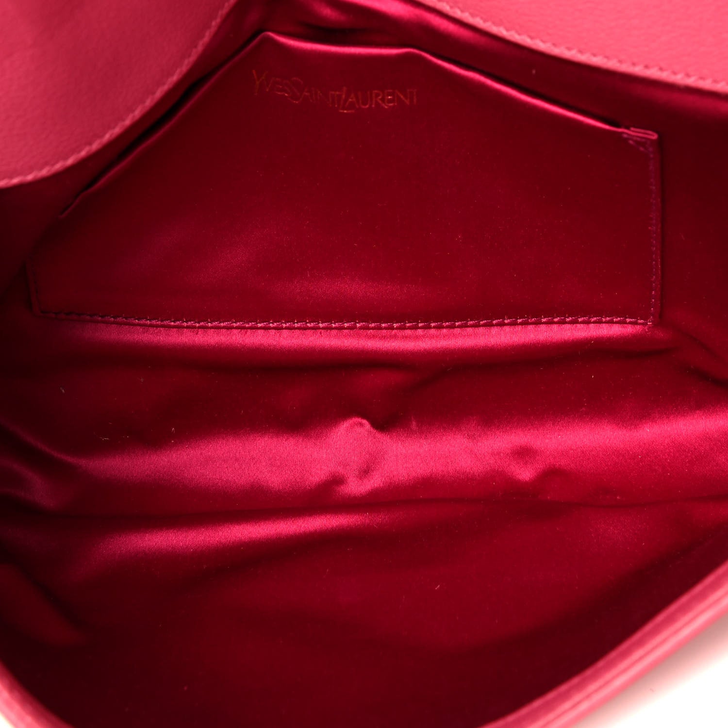 Saint Laurent Calfskin Monogram Large Belle De Jour Clutch Pink 4 of 4