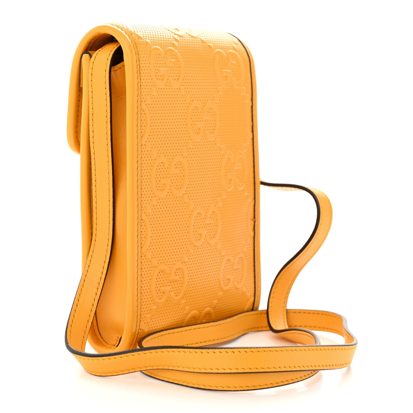 Calfskin GG Tennis Embossed Mini Crossbody Bag Crop