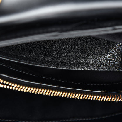Saint Laurent Calfskin Y Quilted Monogram Small Loulou Chain Satchel Black 10 of 11