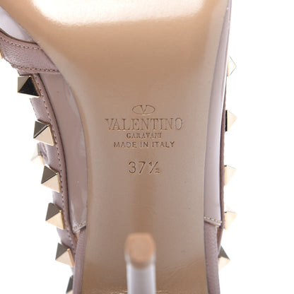 Valentino Garavani Patent Rockstud Ankle Strap Pumps 37.5 Poudre 6 of 9