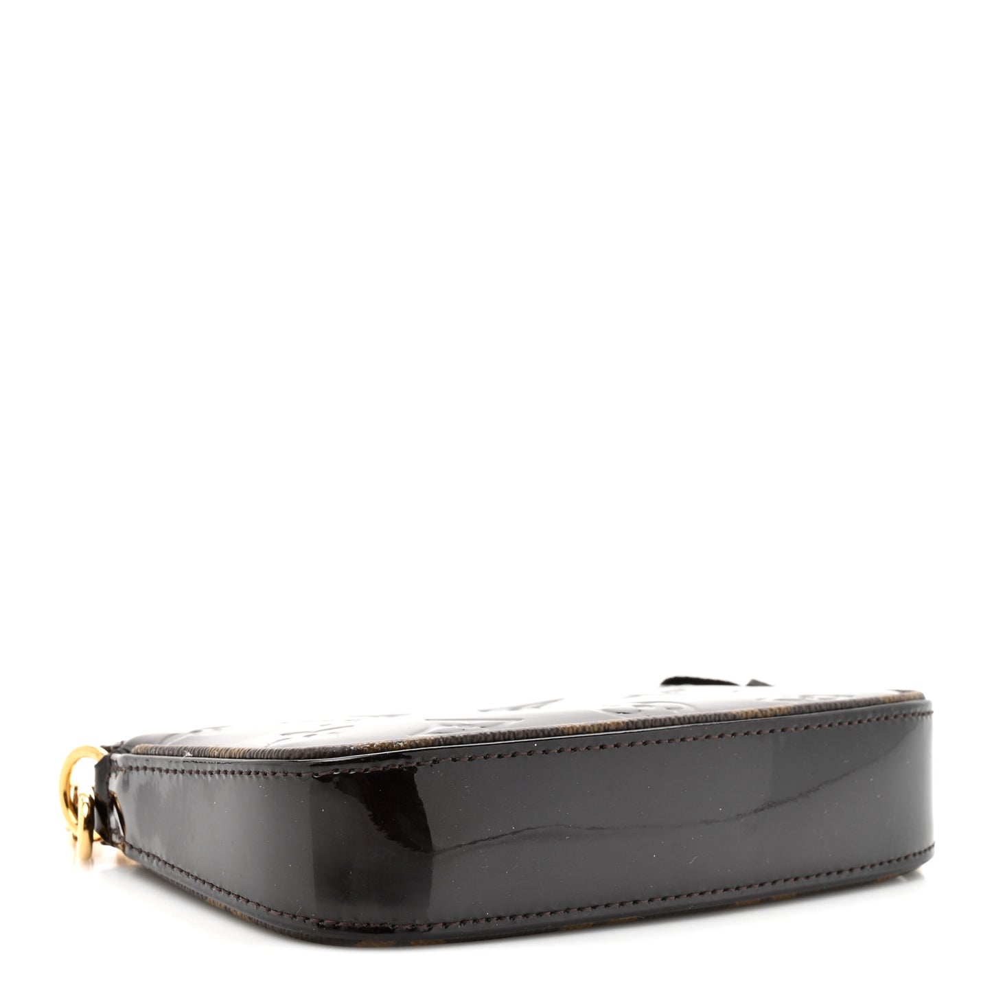 Vernis Monogram Mini Pochette Accessories Amarante