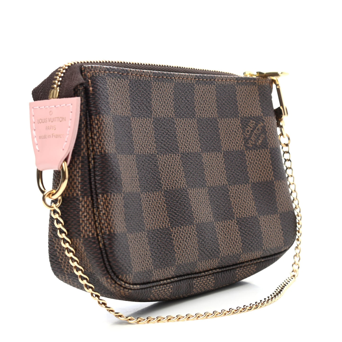 Damier Ebene 2020 Christmas Animation Big Wheel Mini Pochette Accessories Rose Ballerine