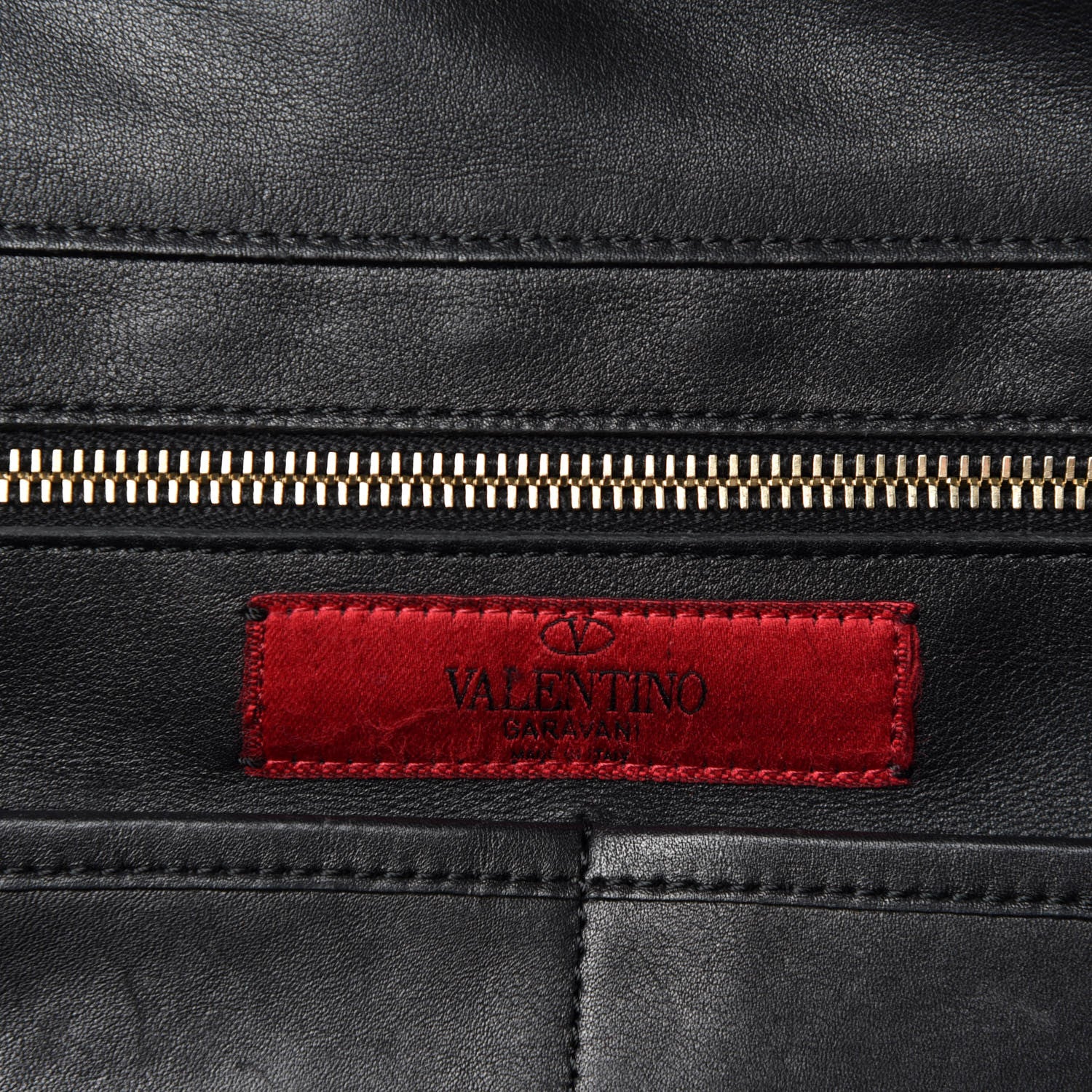 Valentino Garavani Vitello Medium Rockstud Tote Black 12 of 14