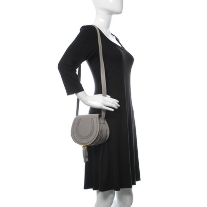 Chloe Calfskin Mini Marcie Round Crossbody Bag Cashmere Grey 2 of 7