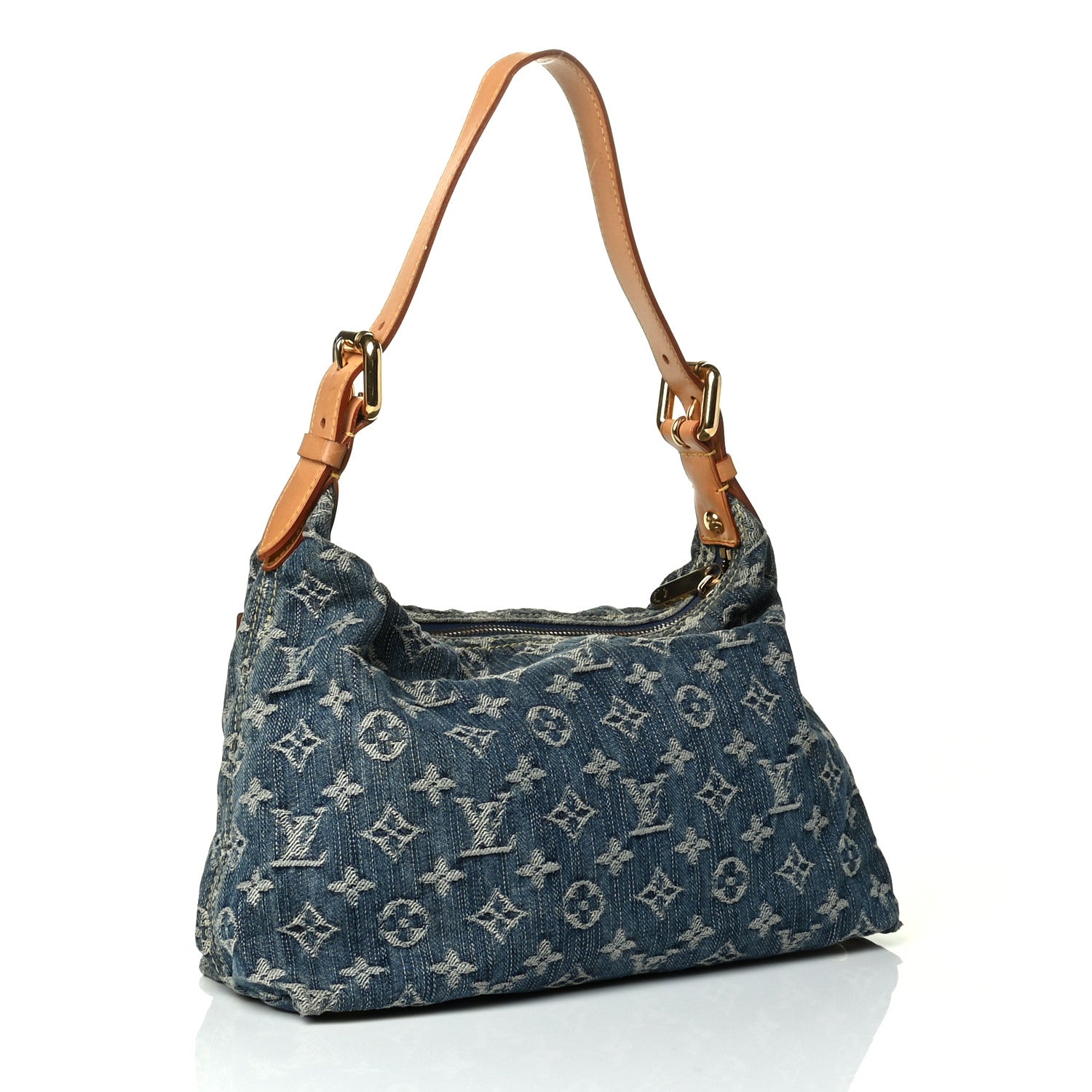 Louis Vuitton Monogram Denim Baggy PM Blue 2 of 8