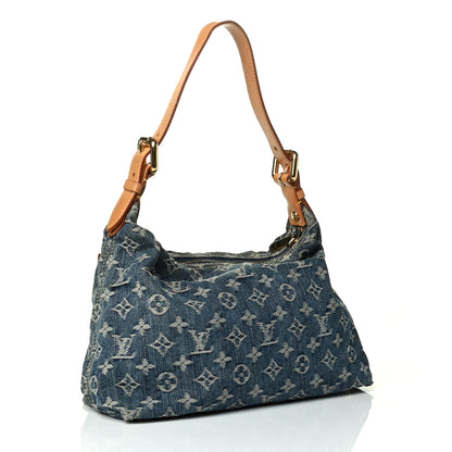 Louis Vuitton Monogram Denim Baggy PM Blue 2 of 8