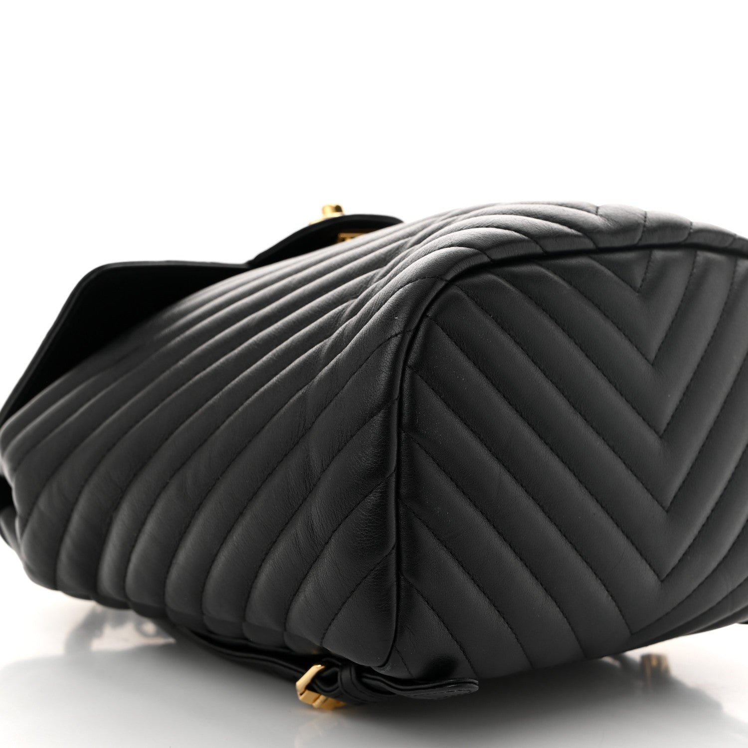 Chanel Calfskin Chevron Quilted Small Urban Spirit Backpack Black 9 of 10