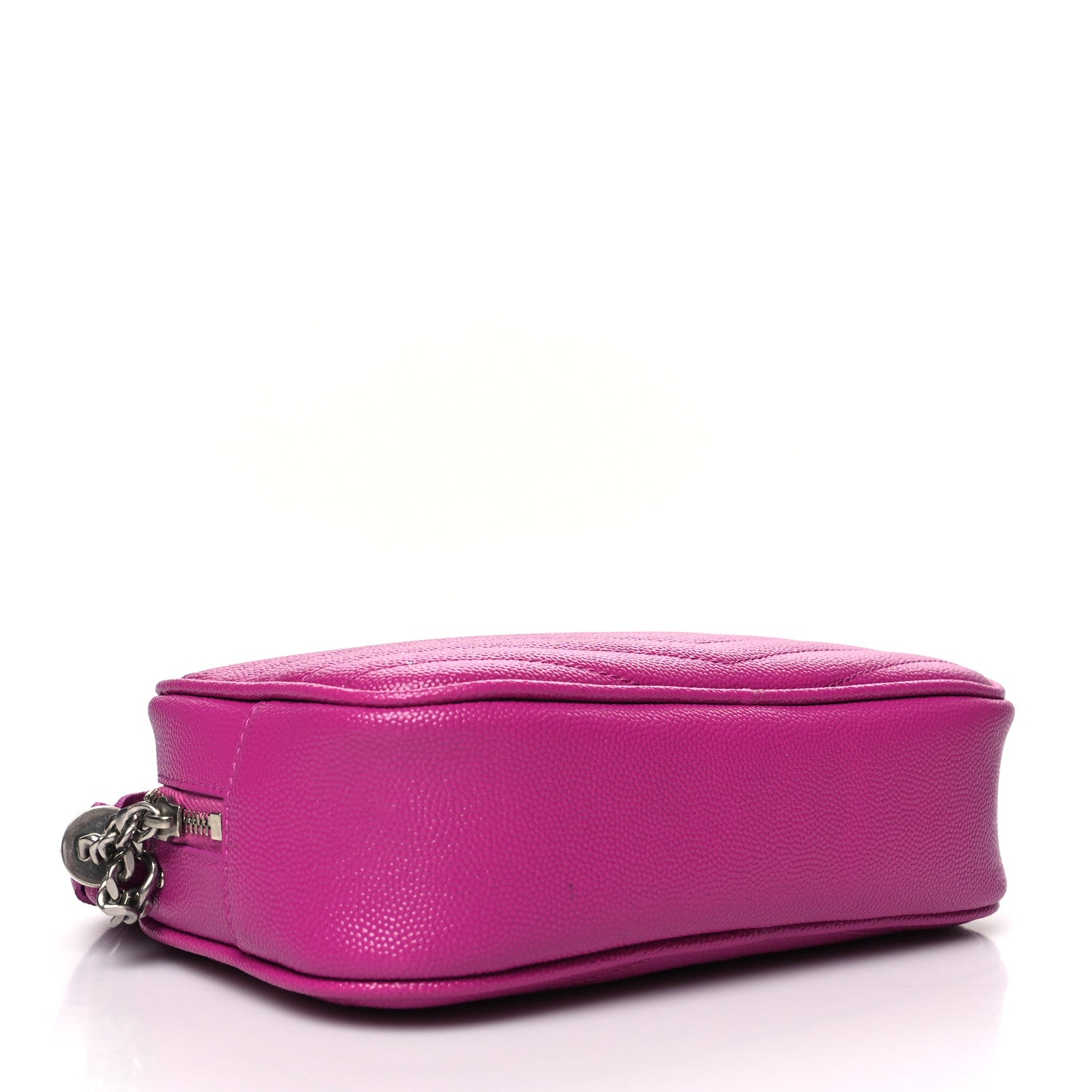 Saint Laurent Grain De Poudre Matelasse Monogram Mini Lou Camera Bag Bright Pink 4 of 10