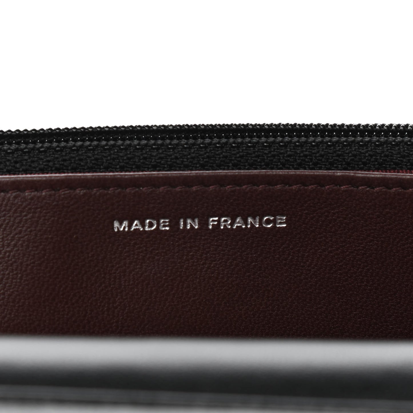 Lambskin Quilted Wallet On Chain WOC Black